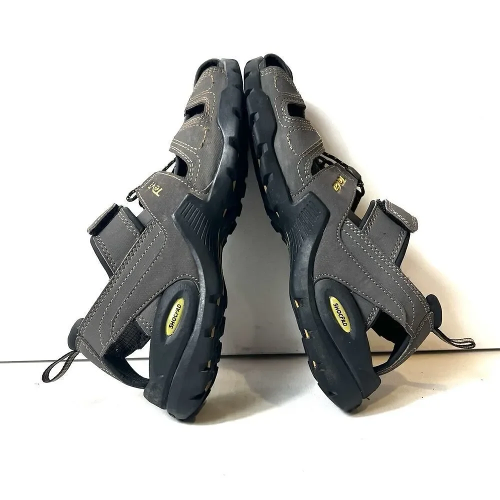 Teva Mens Size 8 Sport Outdoor Hiking Brown/Green Summer Sandals Fisherman Shoes
